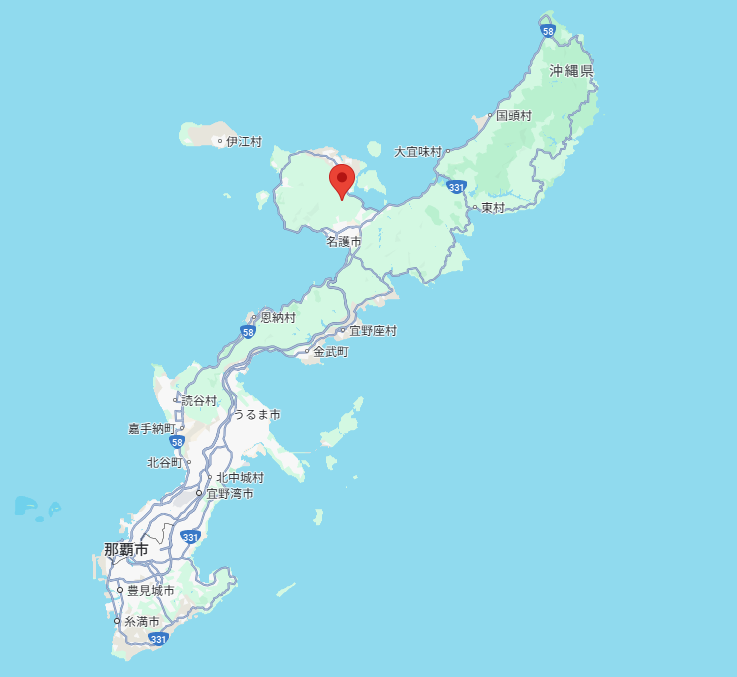 ジャングリアの場所の地図