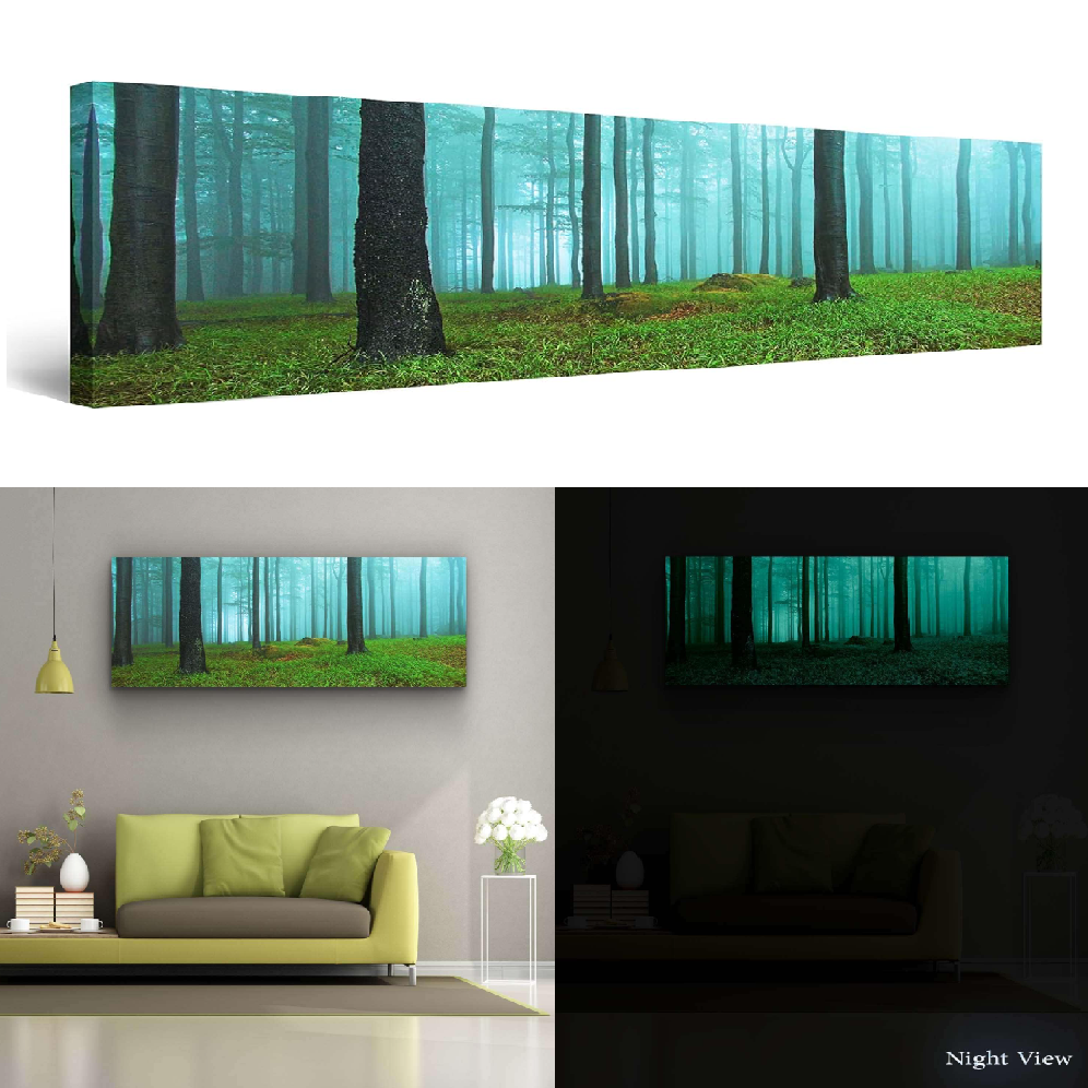 Startonight キャンバス ウォールアート Morning the Woodsの写真