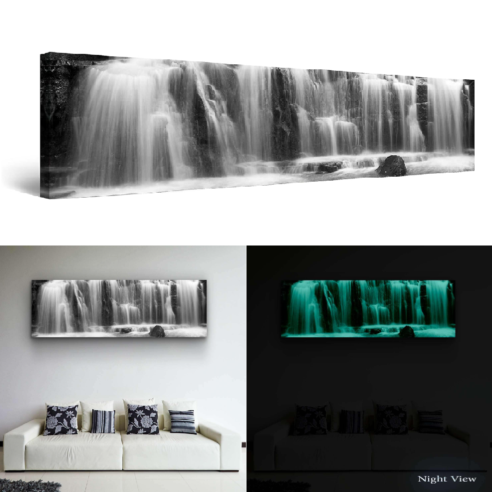 Canvas Wall Art Waterfall, Water Framed Wall Art の写真
