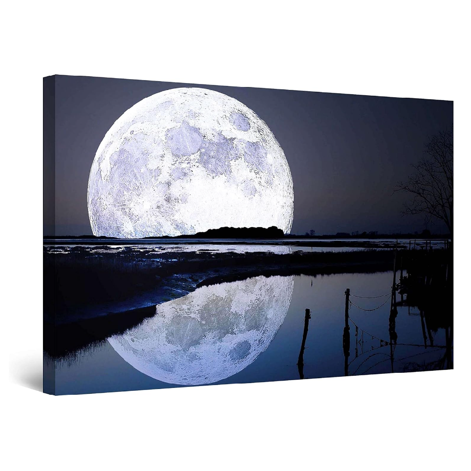 Full Moon Water Reflection の写真